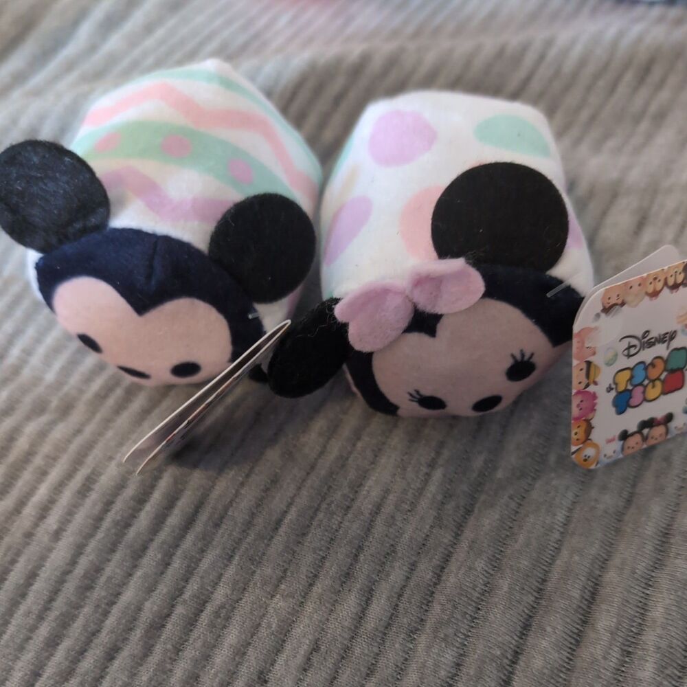Disney Tsum Tsum Mini Plush Mickey And Minnie Mouse 3 Inch Just Play Set Of 2
